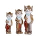 thumbnail image 5 of 3x de jardín divertidas en decorativas de mesa adornos de animales estatuas de gatos decoración esculturas para gabinete de césped Macarena estatua de gato, 5 of 8