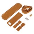 thumbnail image 4 of 1 Set Leather Crochet Bag Bottom Pad Lock Bag Making Accessories Brown, 4 of 8