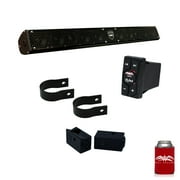 Wet Sounds - Stealth 10 Surge Amplified Soundbar with Round 1.50" Pipe Mounting Hardware & WW-BTRS Bluetooth Receiver