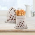 thumbnail image 3 of Bread Bag with Waterproof Lining Drawstring Closure Sourdough Storage Container, 3 of 9