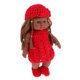 thumbnail image 1 of Muñeca de Vinilo Macarena Muñeca recién nacida Africana con Trajes rojos, 1 of 8