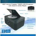 thumbnail image 3 of Naxa Electronics NVP-2502C 150-inch Home Theater LCD Projector Combo with Built-in DVD Player, Remote, and Case, Gaming Consoles, Bluetooth, HDMI x 2, USB 2.0, MicroSD Support, VGA, Black (NVP-2502C), 3 of 4