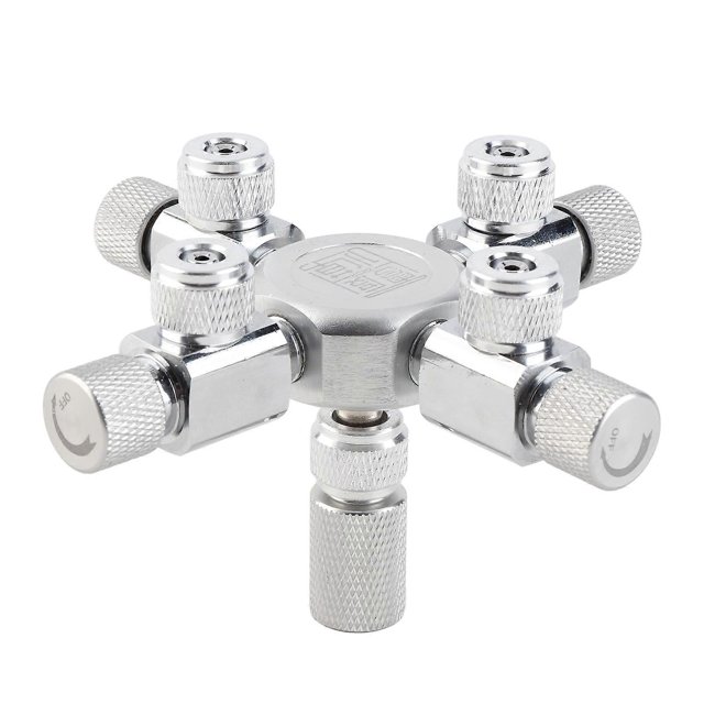 Aquarium Tank CO2 Splitter Regulator Distributor Needle Fine Adjusting Valve for CO2 Regulator
