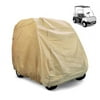 Armor Shield Golf Cart Zipper Protective Storage Cover, Fits 2 Passenger Car, Indoor/Outdoor, (Tan Color)