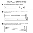 thumbnail image 5 of IC ICLOVER 6 Pack Spring Tension Curtain Rod, 15.7"-28" Adjustable Length Easy No Drill Install for Kitchen, Bathroom, Cupboard, Wardrobe, Window, Bookshelf DIY Projects, 5 of 6