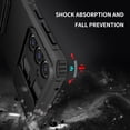 thumbnail image 4 of for Samsung Galaxy S23 FE 5G Case with Slide Camera Cover, Armour Rugged Silicone TPU Bumper Tough PC Cover S23 FE with Kickstand, Military Shockproof Protective Phone Case for Samsung S23 FE Black, 4 of 14