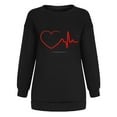 thumbnail image 4 of Meichang Sweat-Shirt Surdimensionné à Col Rond pour Femmes, Imprimé Amour Doux, Manches Longues, Décontracté, Printemps, Cadeaux de Vacances, 4 of 4