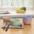 thumbnail image 2 of Wheat Straw Dinnerware, Plastic Bowls Reusable, Large Soup Bowls, Light Green, 6X3 In, 1 Pc, Bowls for Kitchen, Home & Kitchen Essentials, Neutral Home Decor, 2 of 7