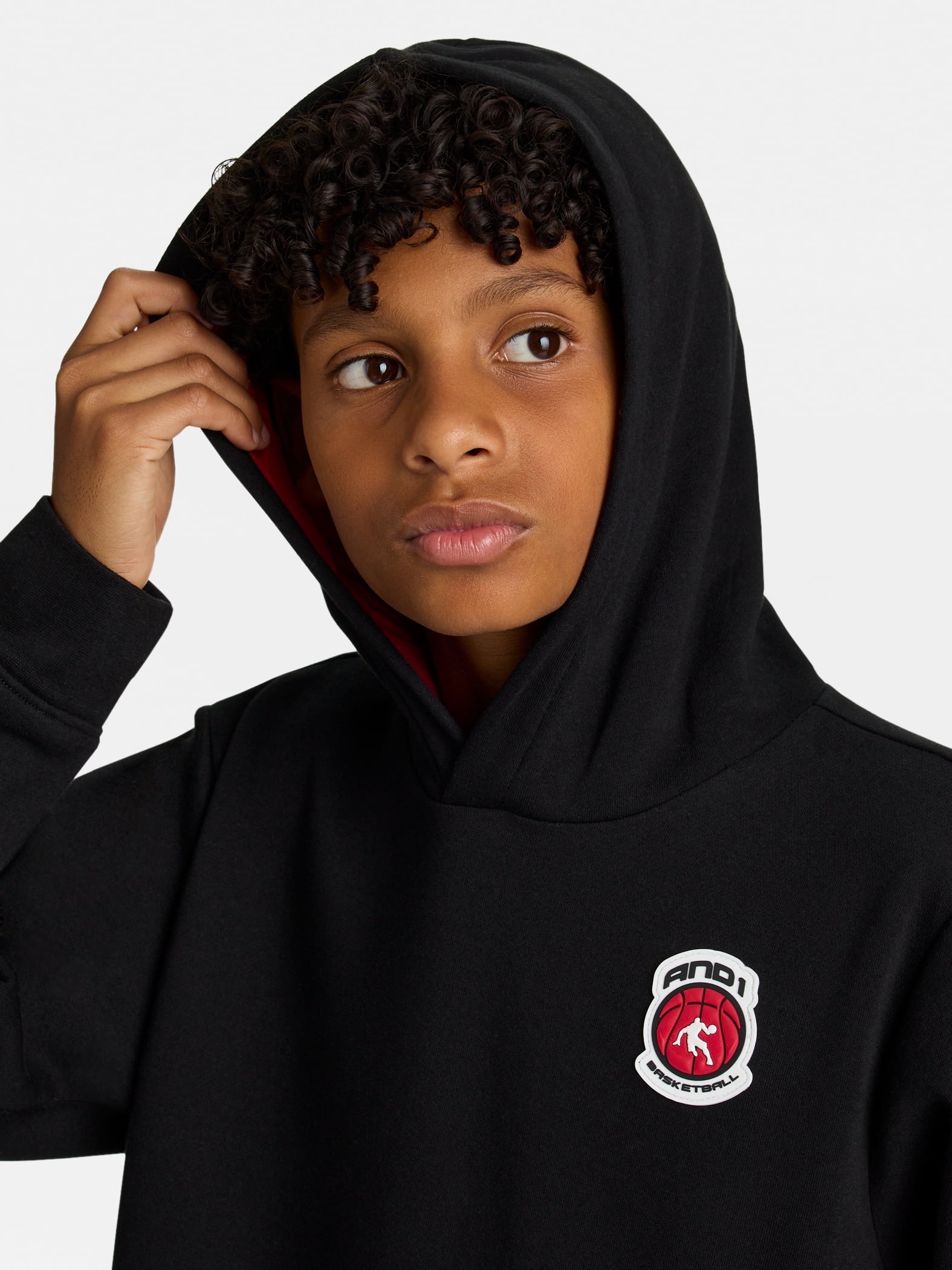AND1 Boy's Athletic Graphic Fleece Hoodie, Sizes 4-18