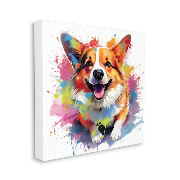 Corgi Dog Modern Art Cotton Tote Bag Corgi Dog Modern Art Cotton Tote Bag