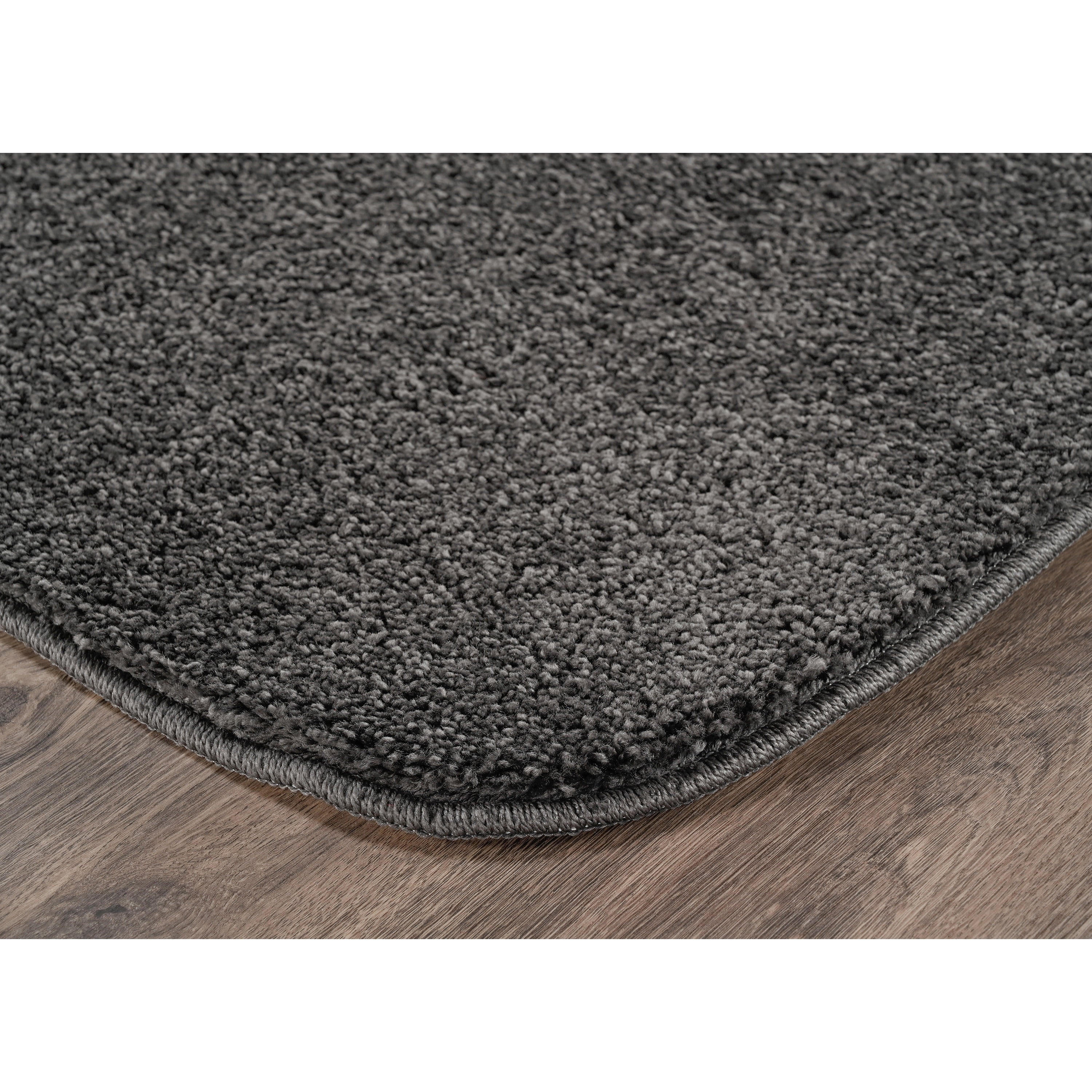 Garland Rug Sedona Washable Polypropylene Cinder Gray Bath Rug, 24" x 40"
