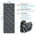 thumbnail image 2 of Dark Blue Unicorn Christmas Pattern Hot Yoga Mat Towel Non Slip for Hot Yoga - Quick-Drying Yoga Mat Cover with 4 Corner Pockets with Travel Bag - Hot Yoga Towel Non Slip 70"x26", 2 of 6