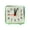🔥 Green_Hot#2557, variant on Transparent Silent Clock battery operated for bedroom dorm minimalist small analog table clock portable travel nightstand use
