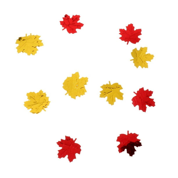 3-10g Shiny Maple Leaves Confetti Wedding Party Decoration Gold