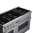 thumbnail image 3 of 60 in. 7.9 cu. ft. 10 Burners Dual Fuel Range for Natural Gas in Stainless Steel, 3 of 11