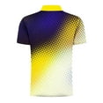 thumbnail image 5 of XMMSWDLA Men's Short Sleeve Zipper Shirt Yellow Mens Shirts Casual Stylish, 5 of 6