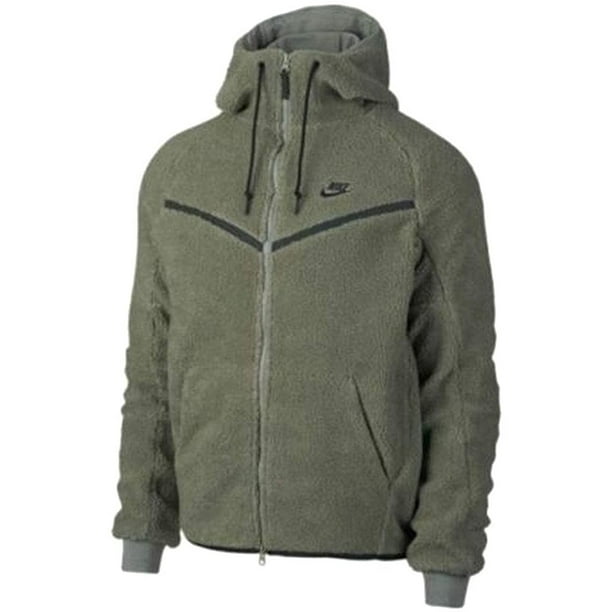 Nike - Nike Men's NSW Tech Fleece Sherpa Windrunner Jacket Green aq2767 ...