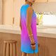 thumbnail image 5 of TaTaai Women's Round Neck Sleeveless Slip Dress Solid Color Casual Pullover Dress with Side Slit Lightweight Summer Stretchy Fit Gift, 5 of 6