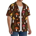 thumbnail image 4 of Fotbe Woodland Mushroom print Short Sleeve Button Down Shirts for Men Casual Summer Beach Wrinkle Free Shirt-Medium, 4 of 7