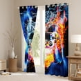 thumbnail image 3 of Manfei Boys Girls Video Game Black Out Curtains,Abstract Gamepads Curtains Pack of 2 (42x63 Each),Gradient Lightning Gamer Bedroom Curtains,Luxury Bedroom Decor, 3 of 6