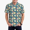 thumbnail image 1 of Fotbe Eggs Toast Bacon And Arugula Camiseta Polo de Golf para Hombre con Estampado – Camisa Deportiva Transpirable con Cuello Abotonado-Small, 1 of 6