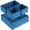 Navy, variant on Woven Storage Baskets for Organizing, Small Black Baskets Cube Bin Container Tote Organizer Divider for Drawer, Closet, Shelf, Dresser, Set of 4(Purple)