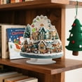 thumbnail image 2 of Village House Christmas Party Decorations - 2D Flat Acrylic Christmas House Decorations Indoor Shelf Tabletop Decor, 2 of 5
