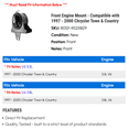 thumbnail image 2 of Front Engine Mount - Compatible with 1997 - 2000 Chrysler Town & Country 1998 1999, 2 of 2