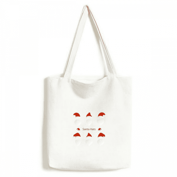Merry mas Santa Claus Portrait Tote Canvas Bag Shopping Satchel Casual Handbag