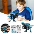 thumbnail image 1 of DIY Puzzle Building Blocks Assembling Electric Mechanical Dinosaur Toy Model, 1 of 8