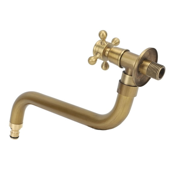 Wall Mount Sink Faucet, Copper Corrosionproof Bathroom Sink Faucet Anti Freeze for Outdoor