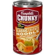 Campbell's Chunky Soup, Ready to Serve Chicken Noodle Soup, 18.6 oz Can