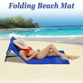 thumbnail image 4 of SUNRISEUMBRELLA Outdoor Portable Lounge Chair Beach Reclining Lounger Chair Ground Mat Beach Pool (Dark Blue), 4 of 4