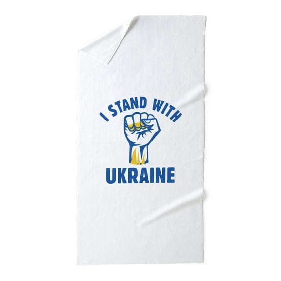 CafePress - I Stand With Ukraine - Large Beach Towel, Soft 30"x60" Towel with Unique Design
