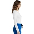 thumbnail image 3 of HeedFit Women’s Long Sleeve Underscrub Tee, Soft Stretch Breathable, 2-Pack xl, White, 3 of 5