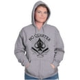 thumbnail image 4 of No Quarter Flag Mercy Defend Freedom Unisex Plus Size Zip Hoodie Brisco Brands 3X, 4 of 6