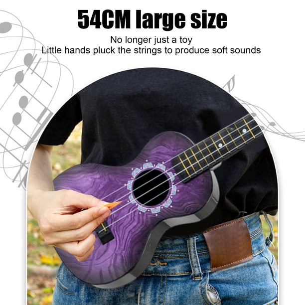 Juguetes Para Niño Guitarra con patrón de hipopótamo para niños, ukelele de simulación, instrumento de aprendizaje temprano, juguete educativo Juguetes Para Bebe 1 Año
