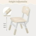 thumbnail image 6 of Adjustable Toddler 2 Chairs Set, 3 Level Adjustable Children’s Chair for Age2-8, Durable and Lightweight, Maximum Load-Bearing 180LBS, Plastic Kids Chairs for Classroom/Daycare/Home, 6 of 7