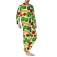 thumbnail image 3 of Kll Vegetable Sleepwear Mens Flannel Pajamas,Long Cotton Pj Set, 3 of 9