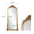 thumbnail image 3 of Tyler Dillon Hand Crafted Wood Framed Mirror in Antique Gold, 3 of 7