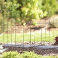 thumbnail image 3 of Panacea Metal Wire Folding Garden Border Fence, 32" H x 8' L, Green (Set of 4), 3 of 6