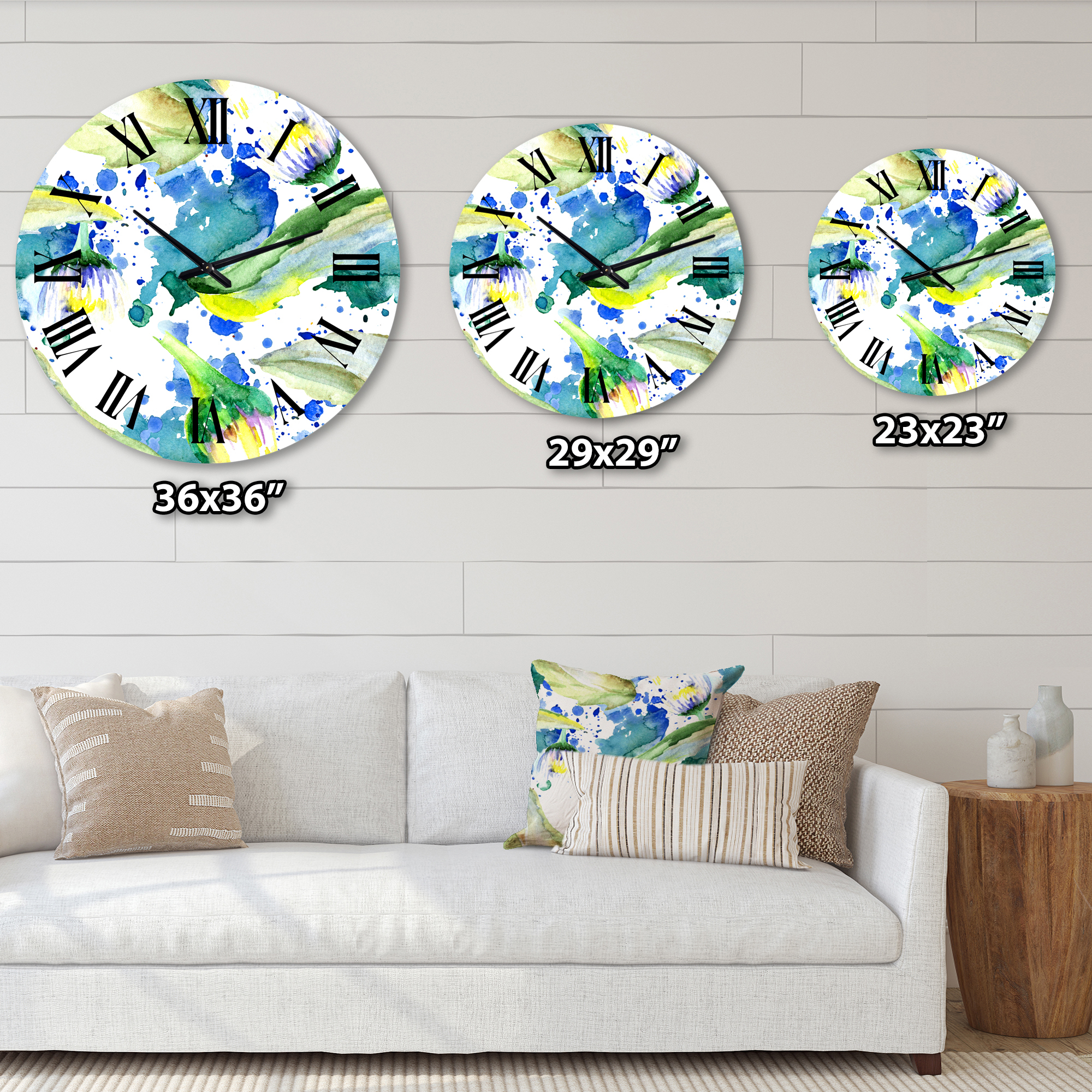 Designart 1 in Quartz Traditional Wall Clock