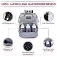 thumbnail image 2 of Baby Diaper Backpack - Multifunctional Diaper Bag with Folding Crib, 2 of 5