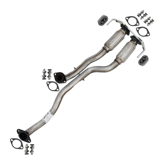 Northeastern Exhaust Front Flex Pipe Fits 2011-2015 Lincoln MKX 3.7L & 2011-2014 Ford Edge 3.7L - Direct Fit | Stainless Steel | Includes Gaskets, Hangers & Bolt Kit