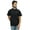 Black, variant on Atasi Men's Mandarin Collar Cotton Short Kurta Casual Ethnic Shirt-Small