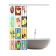 thumbnail image 2 of Cortina de ducha ABPHQTO impermeable con estampado de frutas retro 150x180 cm, 2 of 2