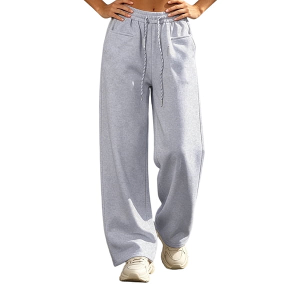 Maean Women's Straight Leg Sweatpants Drawstring Elastic Waist Casual Workout Running Pants with Pockets