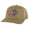 Coyote Brown, variant on American Bison Hat - Embroidered Flag Design - Patriotic Bison Trucker Hat Snapback (Black)