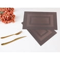 thumbnail image 6 of Unique Bargains Set of 6 Placemats for Kitchen Table Decor Brown, 6 of 7