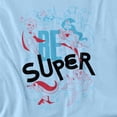 thumbnail image 2 of DC Superhero Girls Be Super Women's T Shirt, Light Blue, Small, 2 of 6